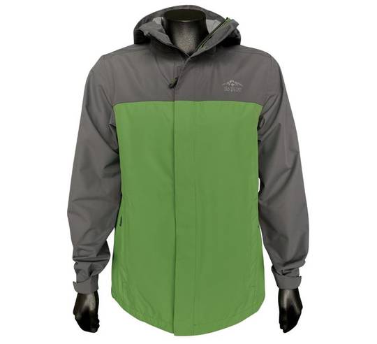 Sea to Sky Activewear Adults Two Tone Rain Jacket Grey/Green